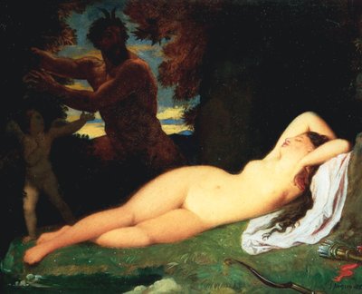 木星とアンティオペ 作： Jean Auguste Dominique Ingres